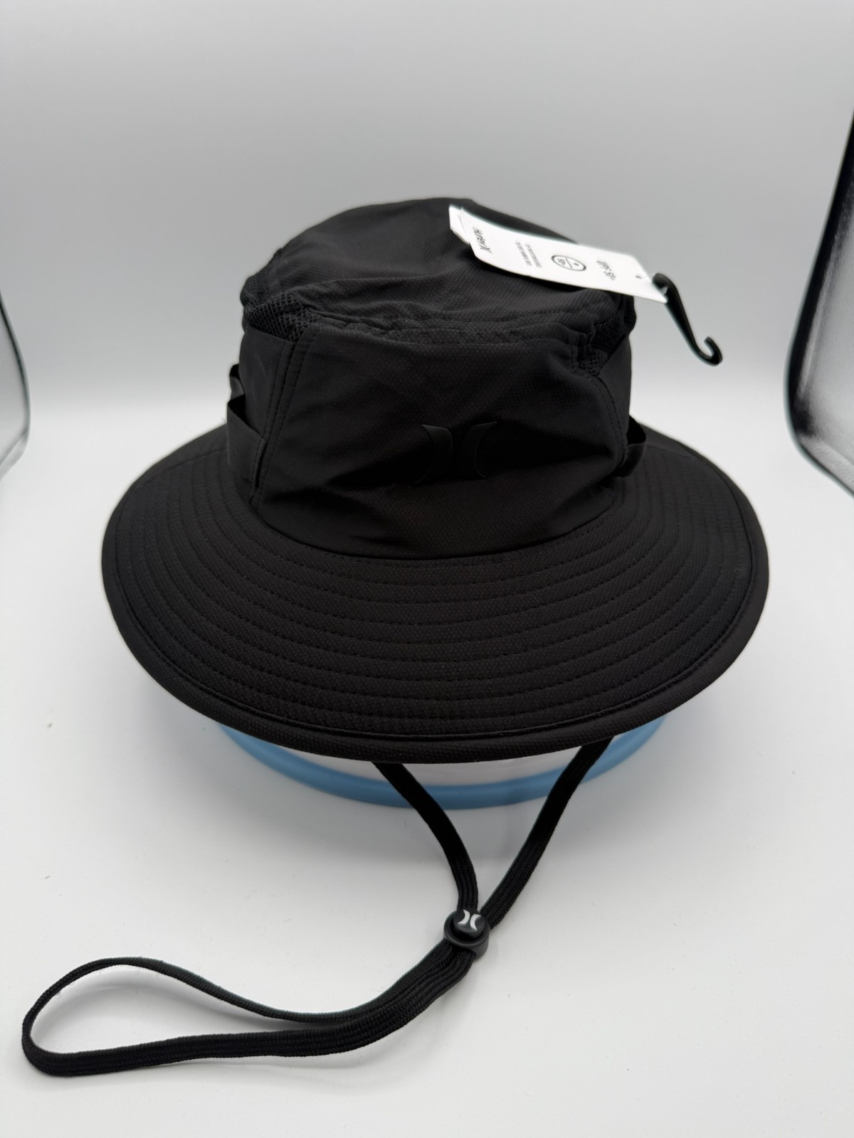 Hurley 1999 Boonie Hat Sz S/M Black Mesh Lightweight Bucket UPF 50+