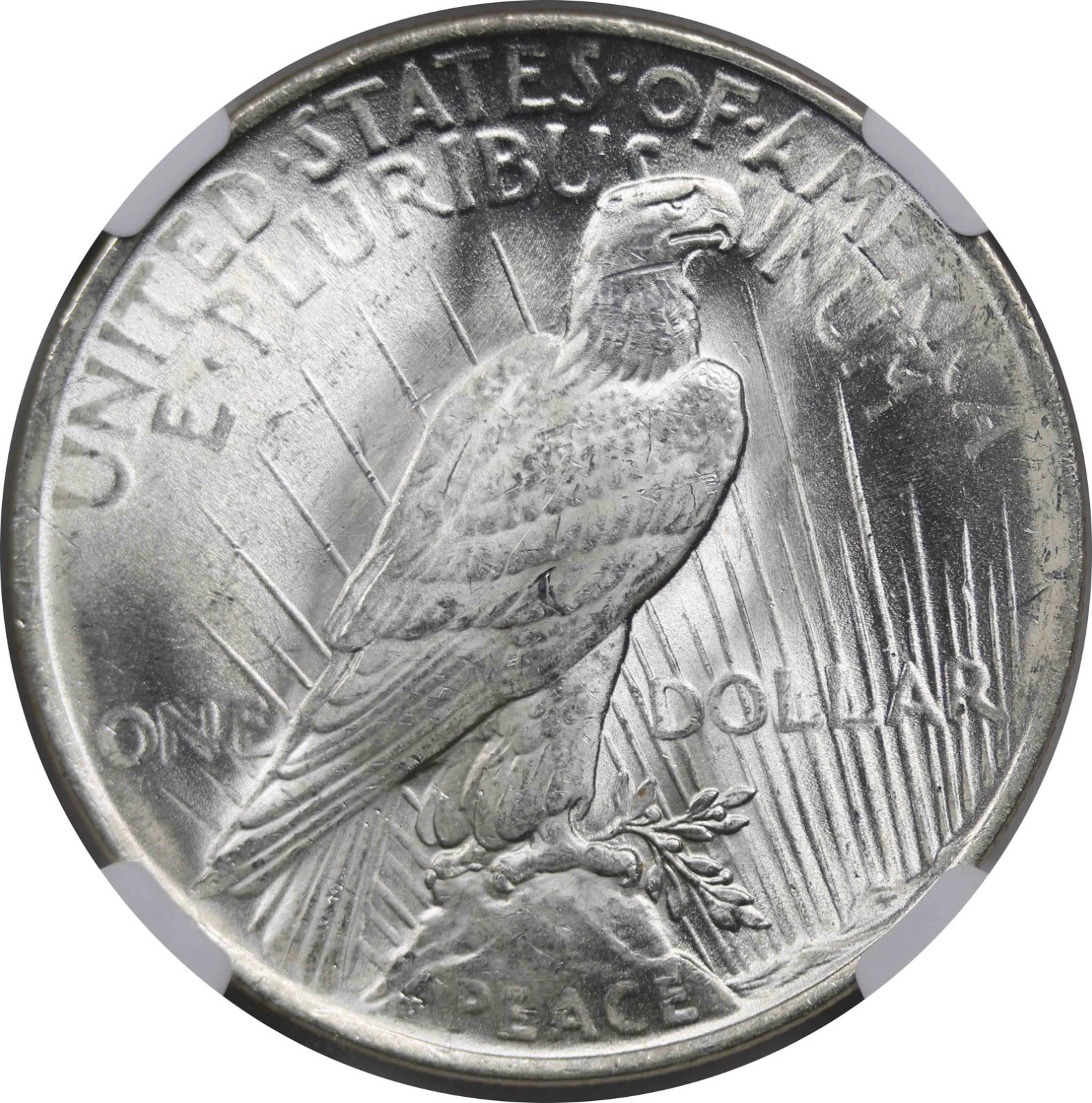 1922 $1 NGC MS 65 Peace Silver Dollar