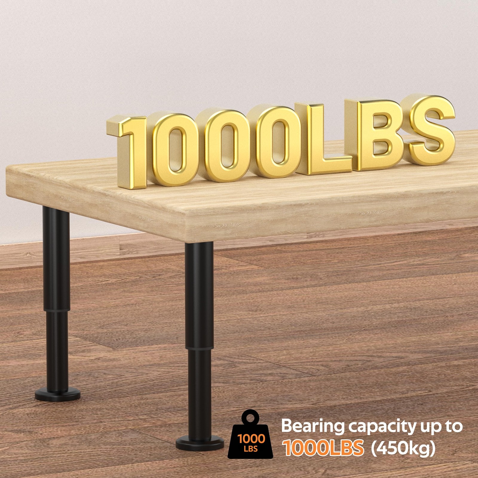 4 Pcs Metal Adjustable Furniture Legs 3.15-4.72 inch Adjustable Cabinet Legs