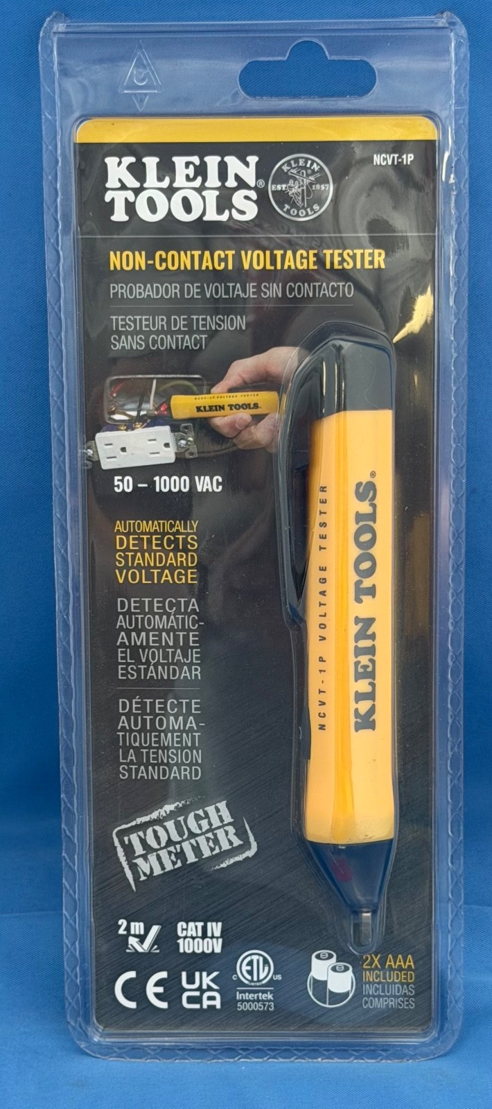 Klein Tools Non Contact Voltage Tester Pen, 50 to 1000V AC (NCVT1PR)