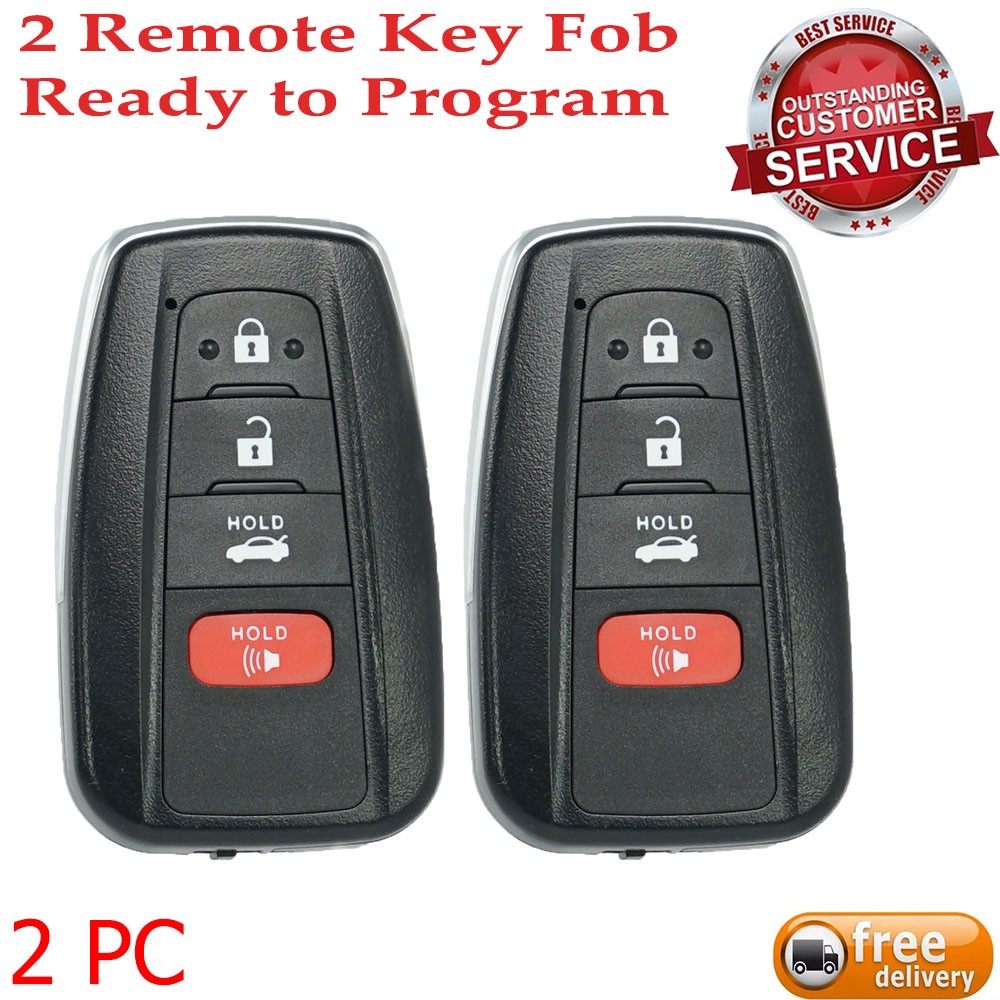 2 For 2018 2019 2020 2021 2022 23 Toyota Camry Smart Remote Car Key Fob HYQ14FBC