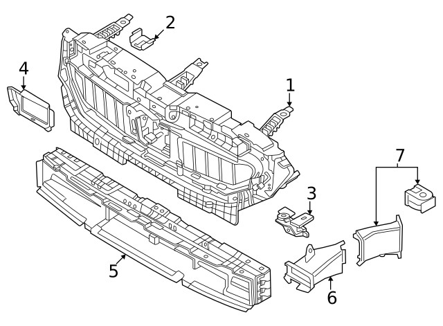 Genuine BMW Frame 51-74-5-B3A-3D6