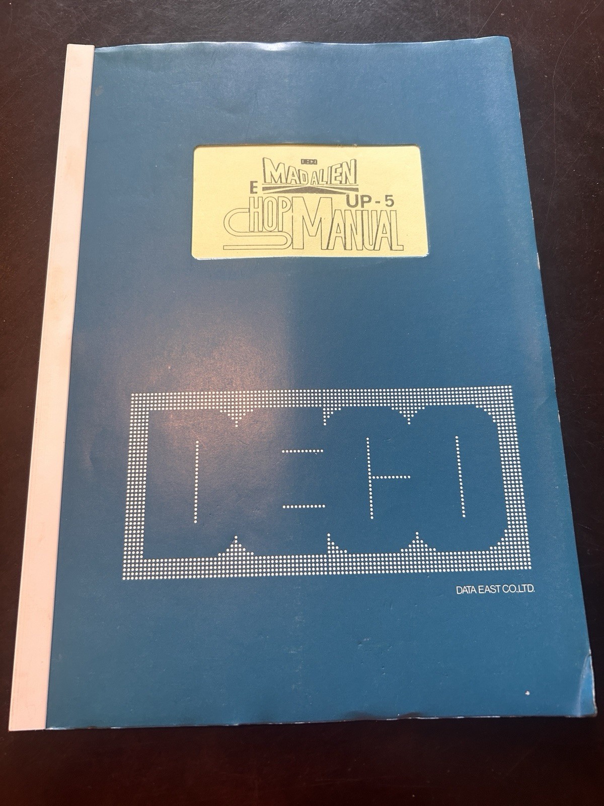 Data East Mad Alien Arcade Shop Manual And Schematics