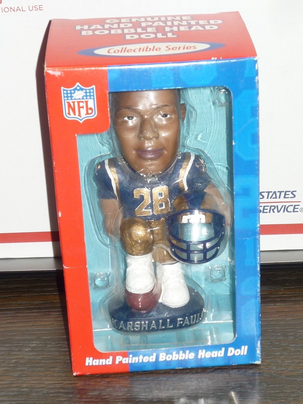 Marshall Faulk Bobble Head St. Louis Rams ~UNUSED