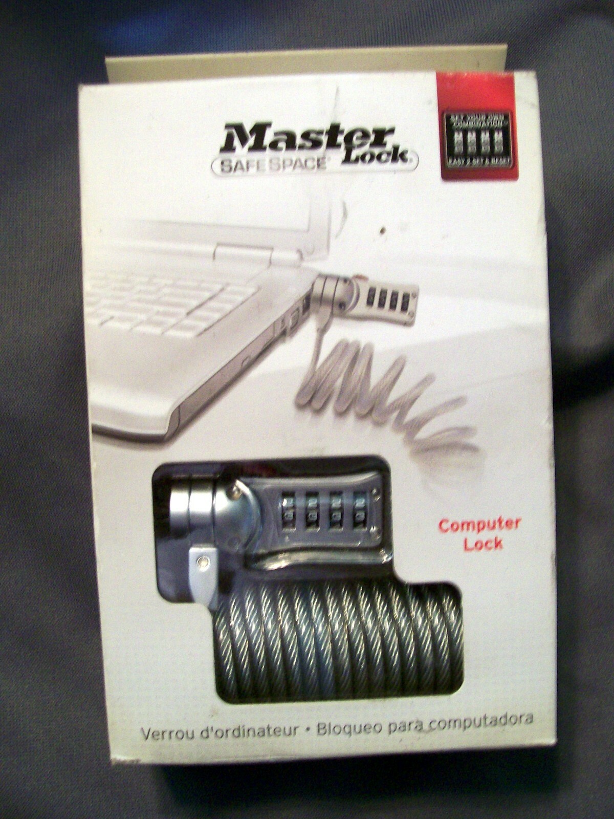 MASTER LOCK SAFE SPACE COMPUTER LOCK NEW IN BOX
