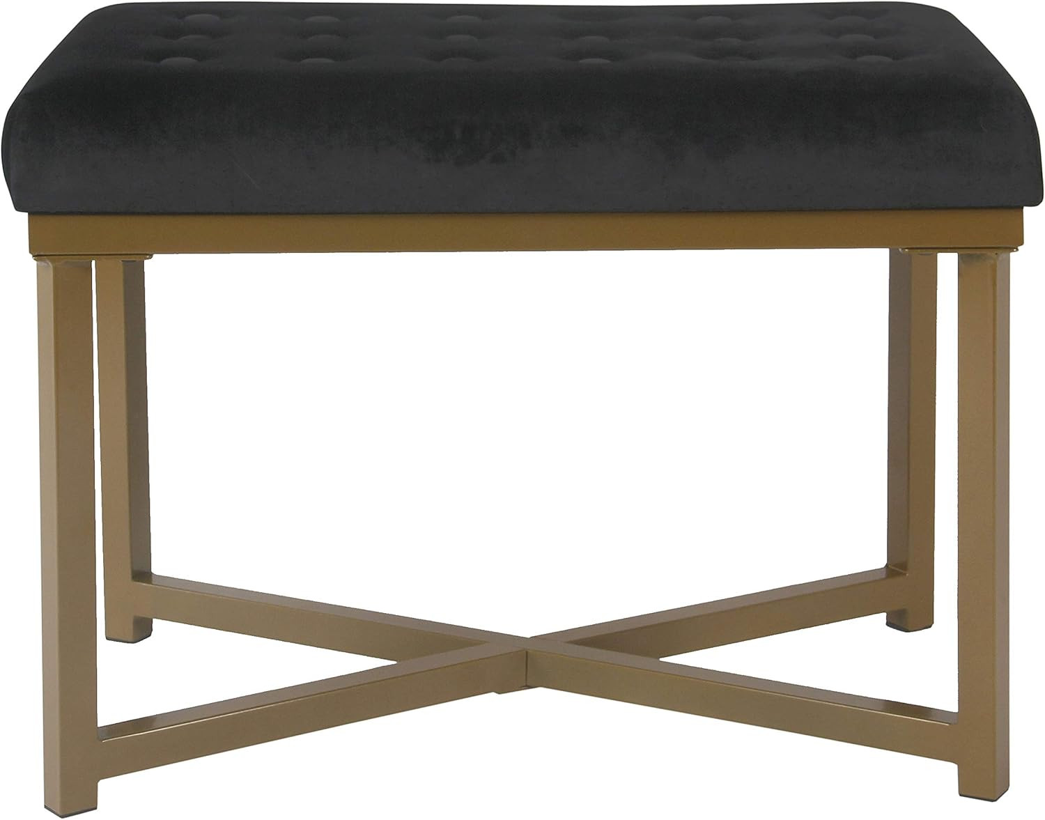 Home Decor | Upholstered Tufted Velvet Ottoman Bench | Ottoman Bench for Living