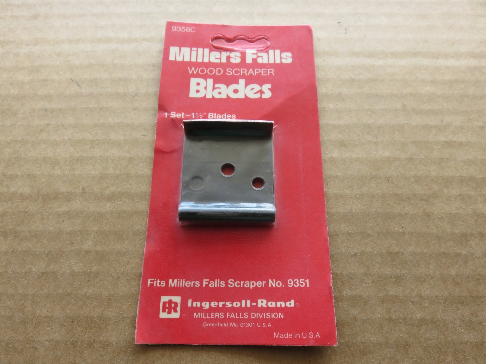 Vintage New Millers Falls Wood Scraper Blades Set 9356C For 9351 Ingersoll Rand