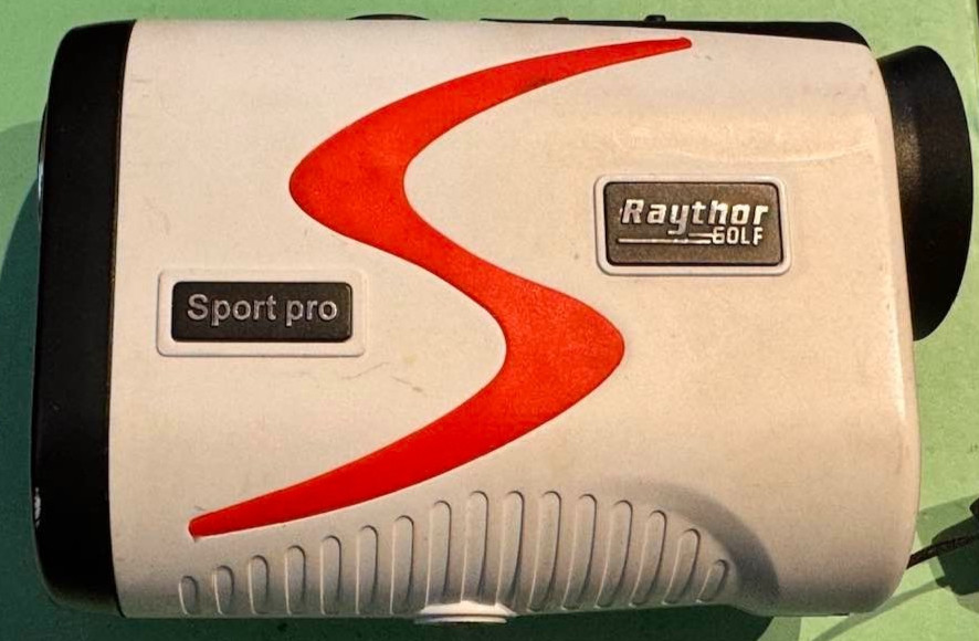 GOOD USED RAYTHOR GOLF SPORT PRO LASER RANGEFINDER 6X MAGNIFICATION 1000 YARDS