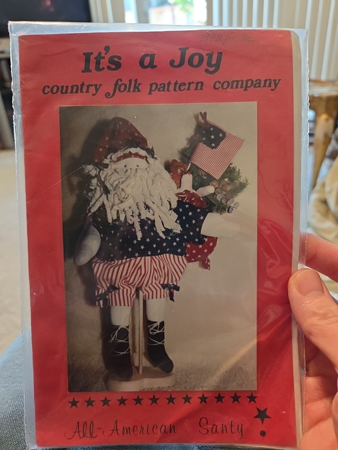 vintage sewing pattern its a joy country folk pattern company All Ameri santy