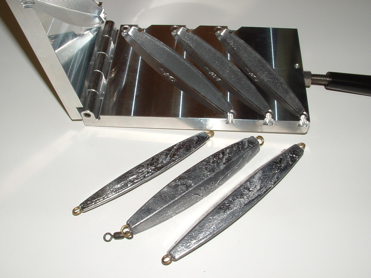 Saltwater D Jig mold 10,12,16oz CNC Aluminum Diamond
