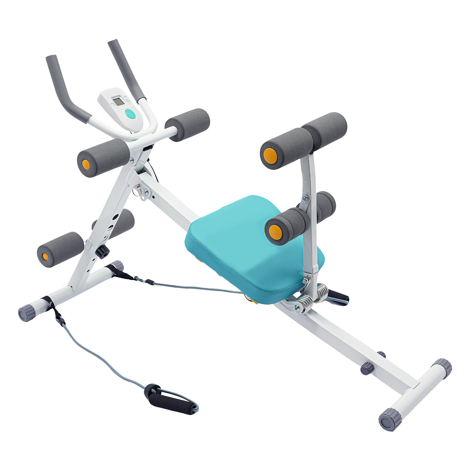 Ab Machine Coaster Abdominal Crunch Trainer For Home Gym Core Workout Equipment