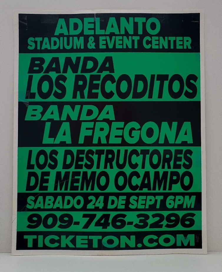 Los Recoditos  La Fregona Los Destructores de Memo Ocampo 22"x28" Concert Poster