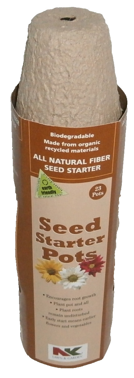 SEED STARTER POTS ~ 23 ct. ~ Organic ~ 2.5" Dia.