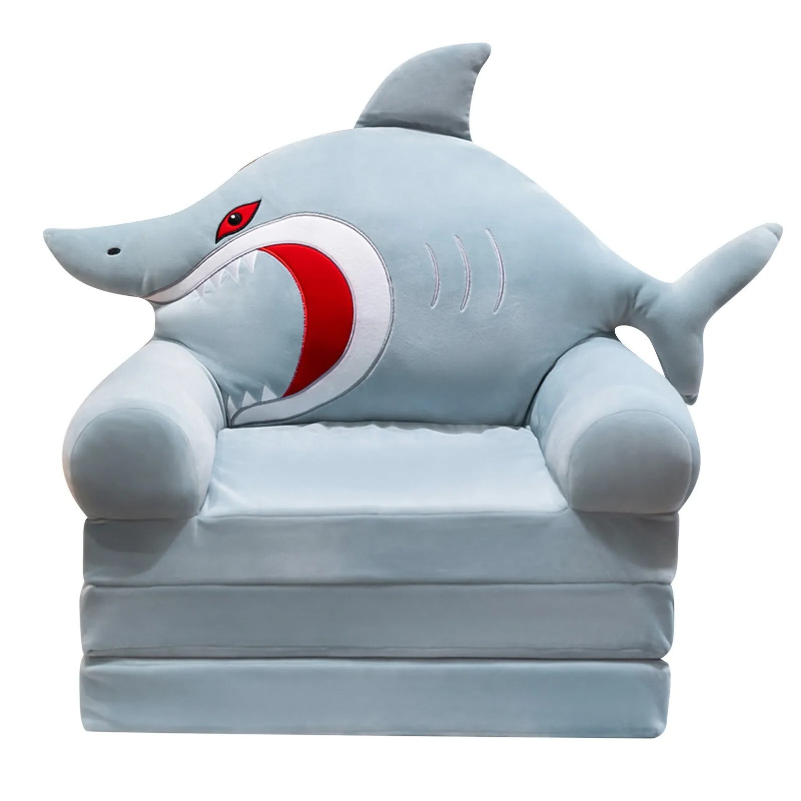 Shark Sealife Plush Children Foldable Sofa Bed Child's Comfortable Furniture Toy