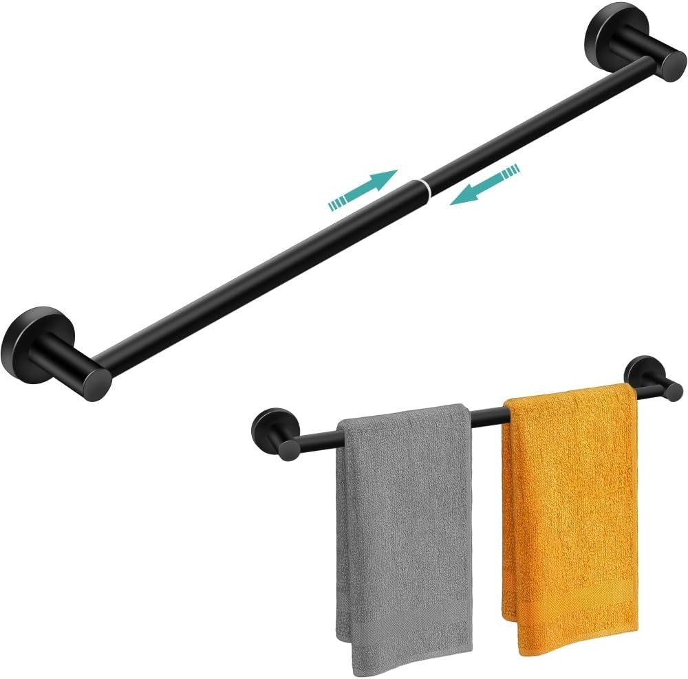 MGahyi Towel Racks for Bathroom-Adjustable Black