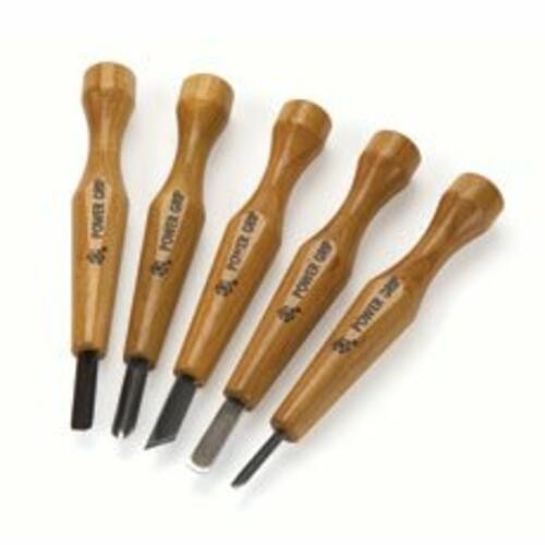 Kasoyo Five Piece Power Grip Carving Set (Japan Import)