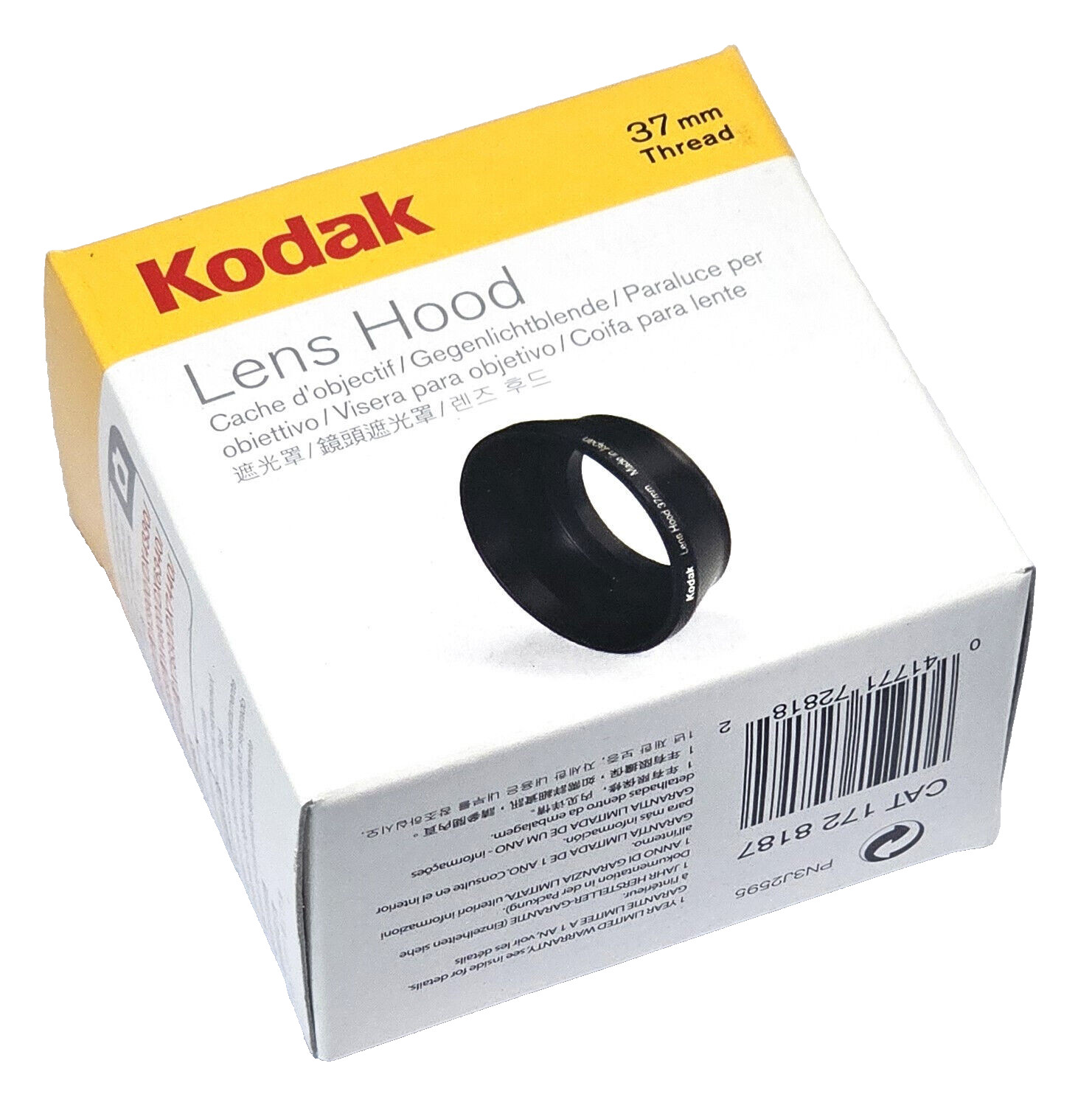 KODAK  Metal (Aluminum) Lens Hood 37mm  (digital,camera,dx,3900,4900,7630,LS443)