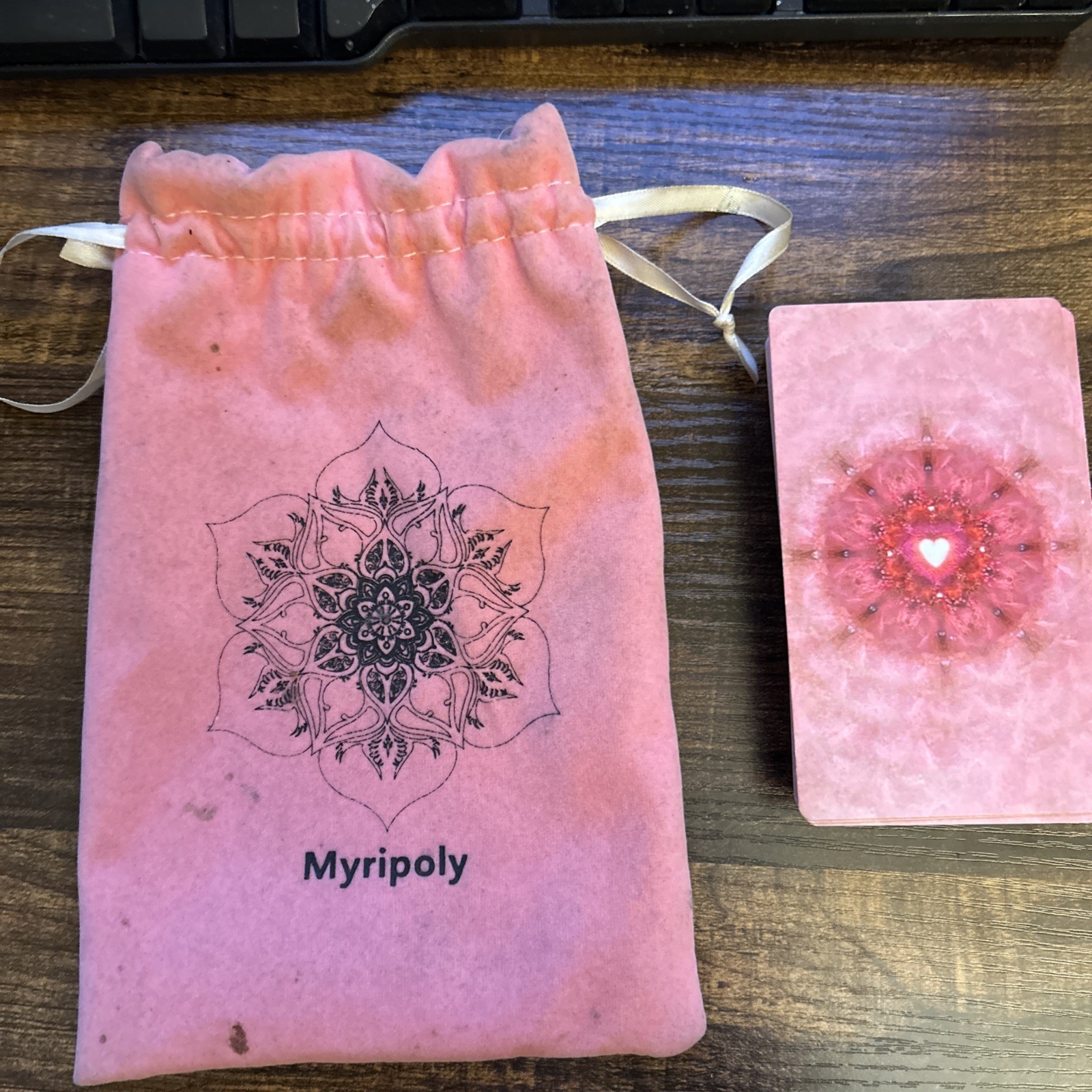 Myripoly Pink Tarot Cards Deck for Beginners - Used - Cards & Bag only