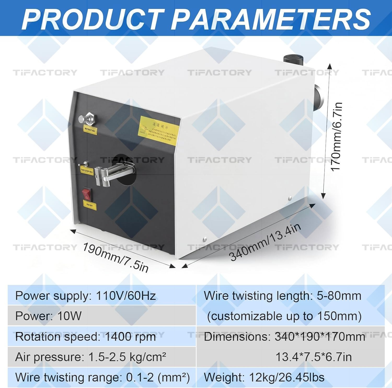 Automatic Wire Twisting Machine, Adjustable Multi-Function Twisting Tool for Cab