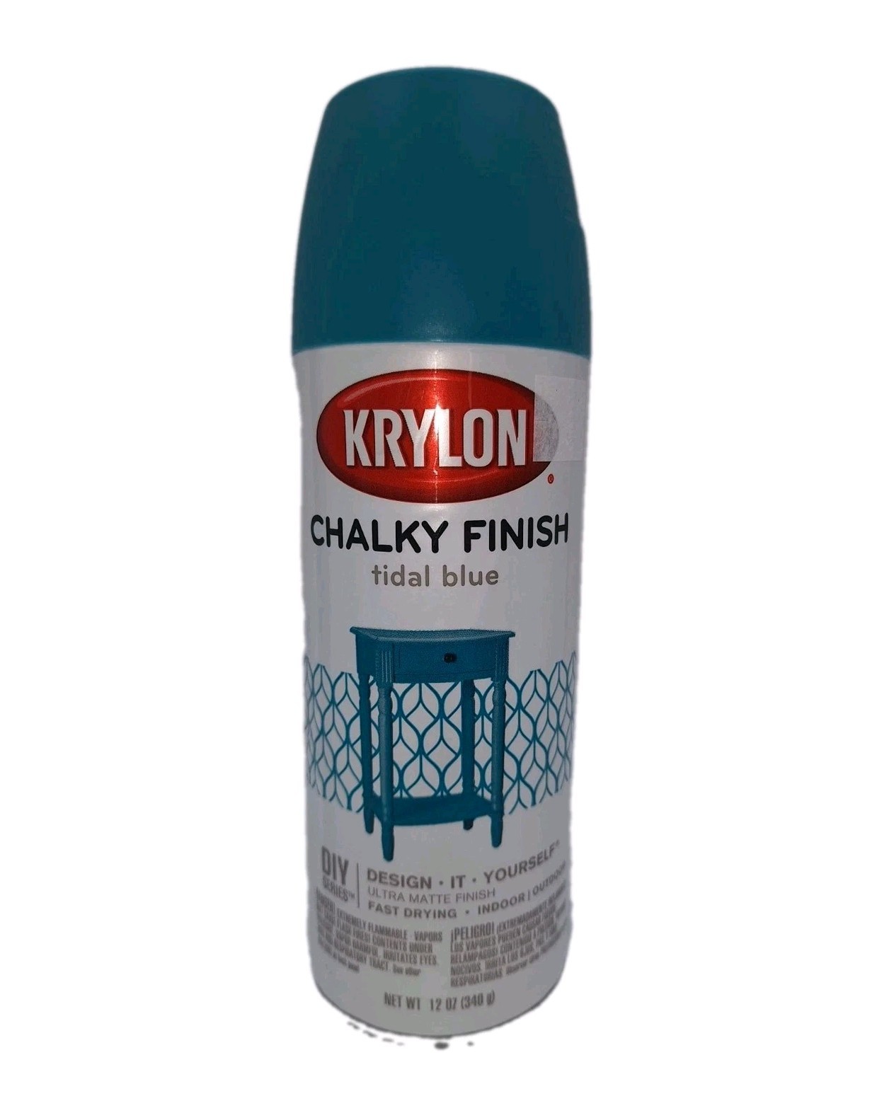 Krylon Chalky Finish Tidal Blue 4111 Spray Paint 12 Oz New