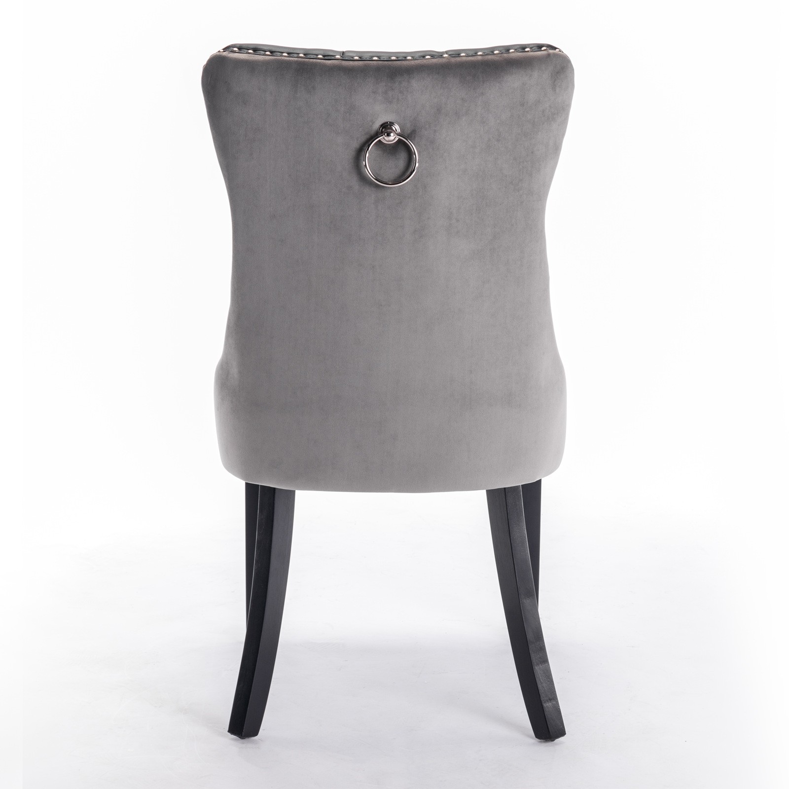 A&A Nikki Modern Tufted Solid Wood PU & Velvet Upholstered Sofa