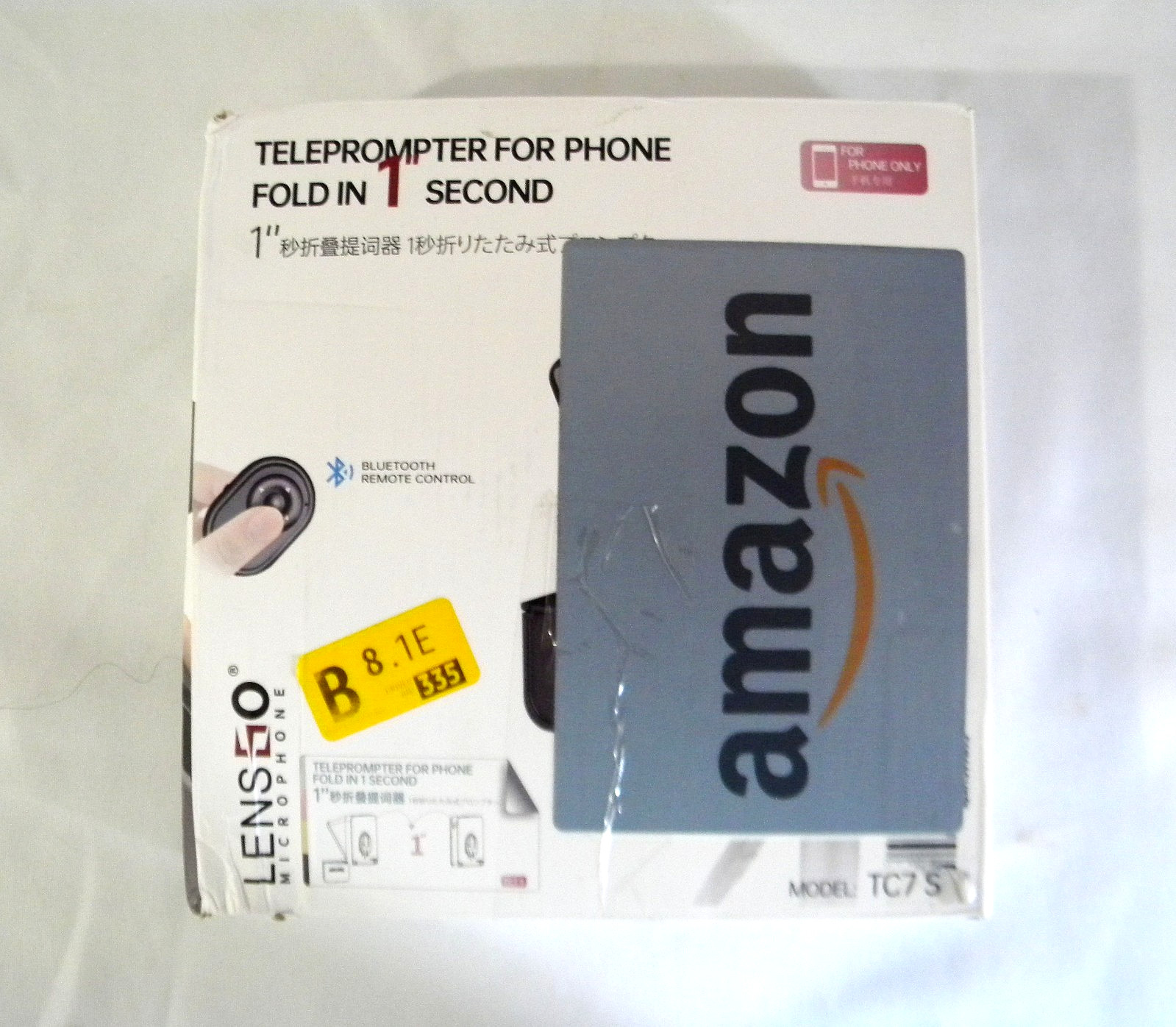 Lensgo TC7 Foldable Remote Control Teleprompter Portable for Phone New Sealed