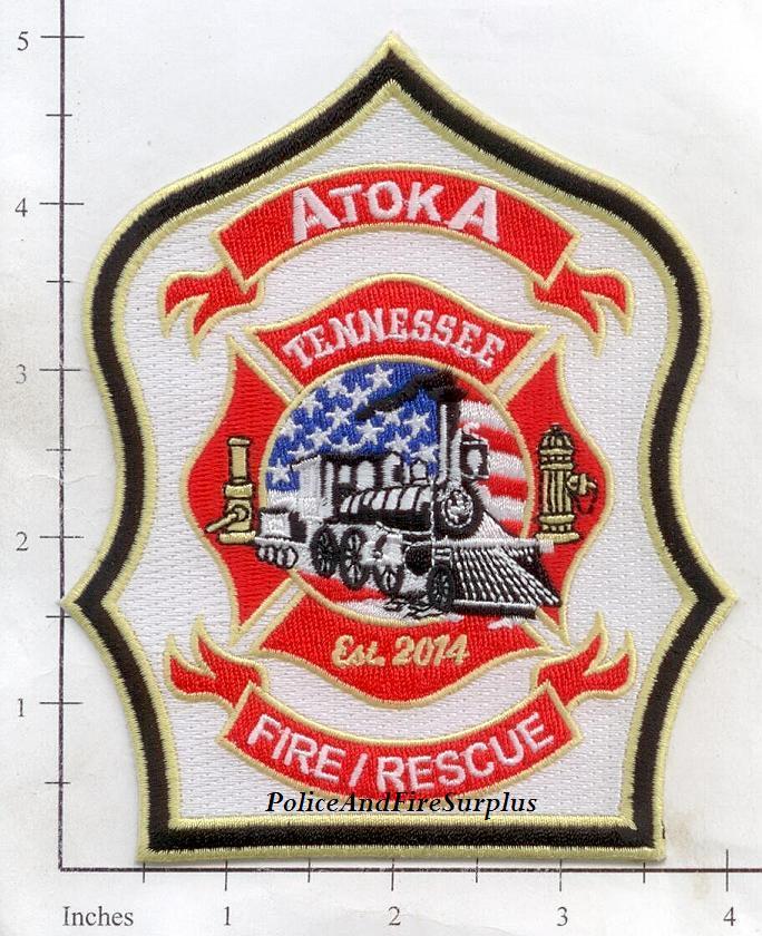 Tennessee - Atoka Fire Rescue TN Fire Dept Patch - Train