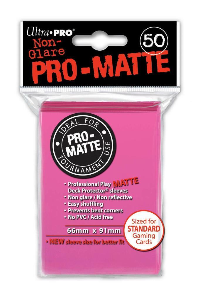 Ultra Pro Bright Pink Standard Pro Matte Deck Protector 50 Count [NEW] Card Game