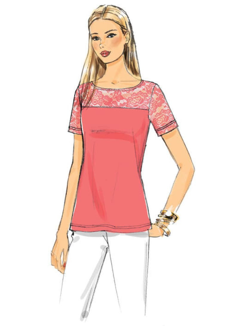 Butterick B6418 Sewing Pattern - Misses Tops