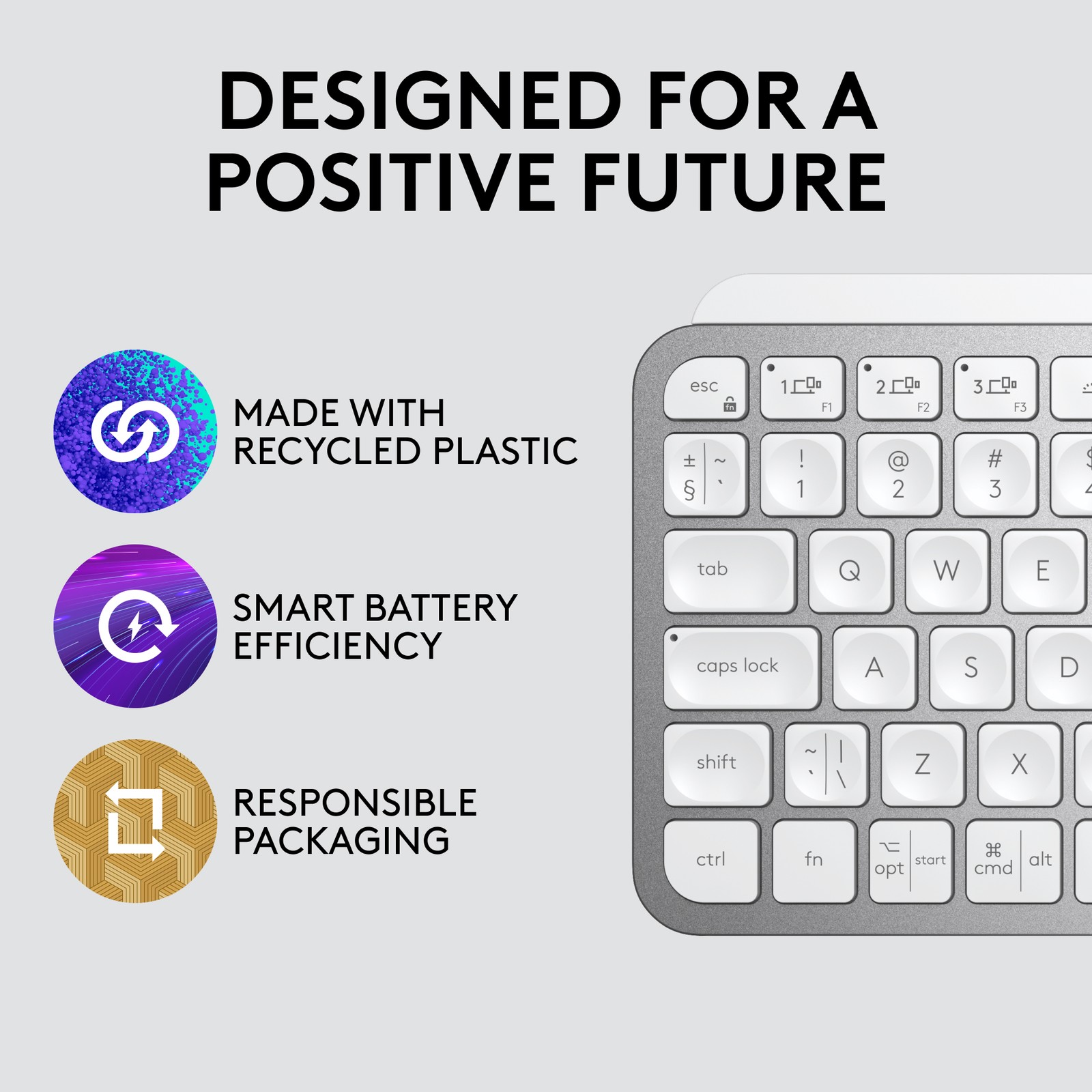 Logitech MX Keys Mini Minimalist Wireless Illuminated Keyboard Bluetooth, USB-C