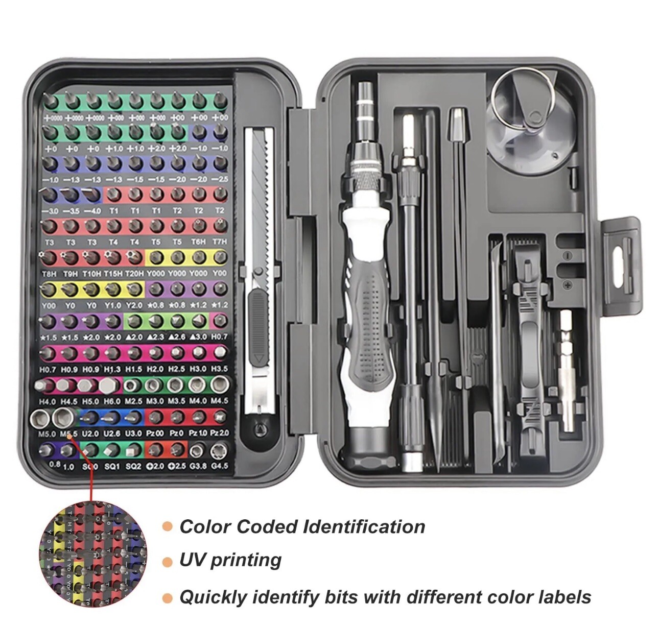 Precision Screwdriver Set with 108 Bits, 132 in 1 Small Screw Driver iPhone 16