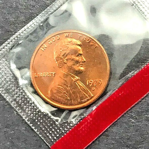 1979 P D S, Type 1 Lincoln cent Gem Proof & Cello (3 coins)