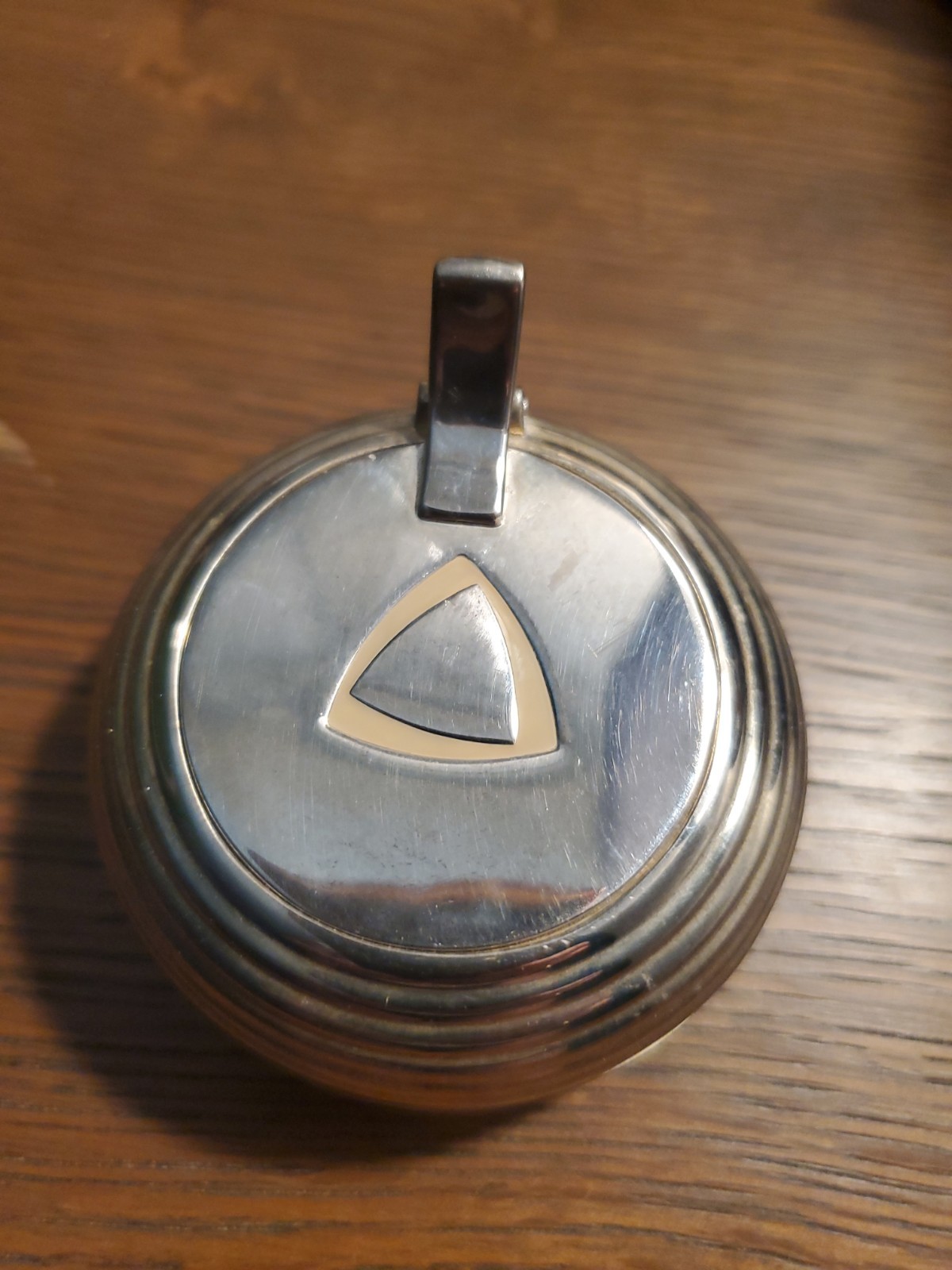 Vintage silver plated tea light holder/trinket box