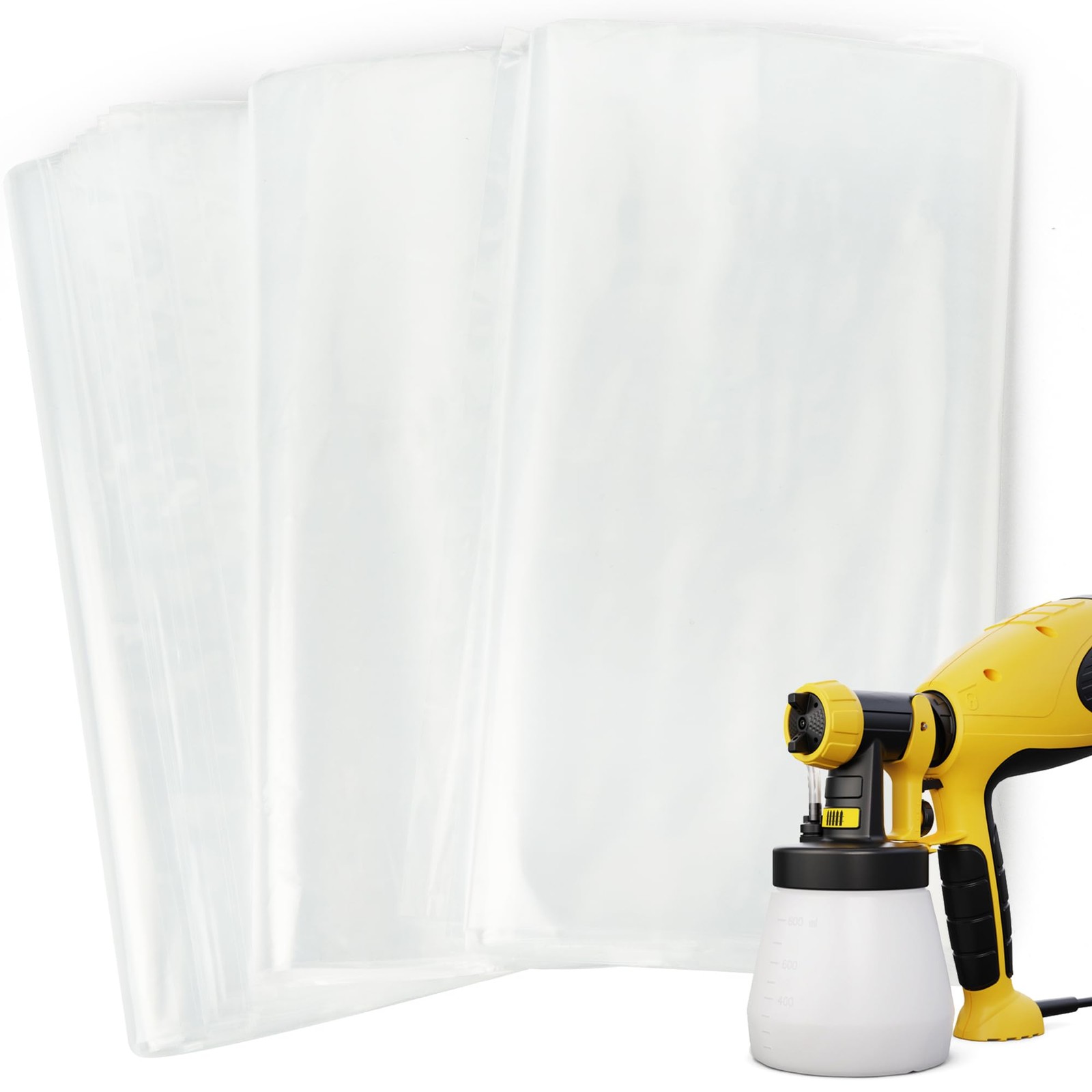 Paint Sprayer Liners Bags, Transparent Compatible with Wagner Paint Sprayer