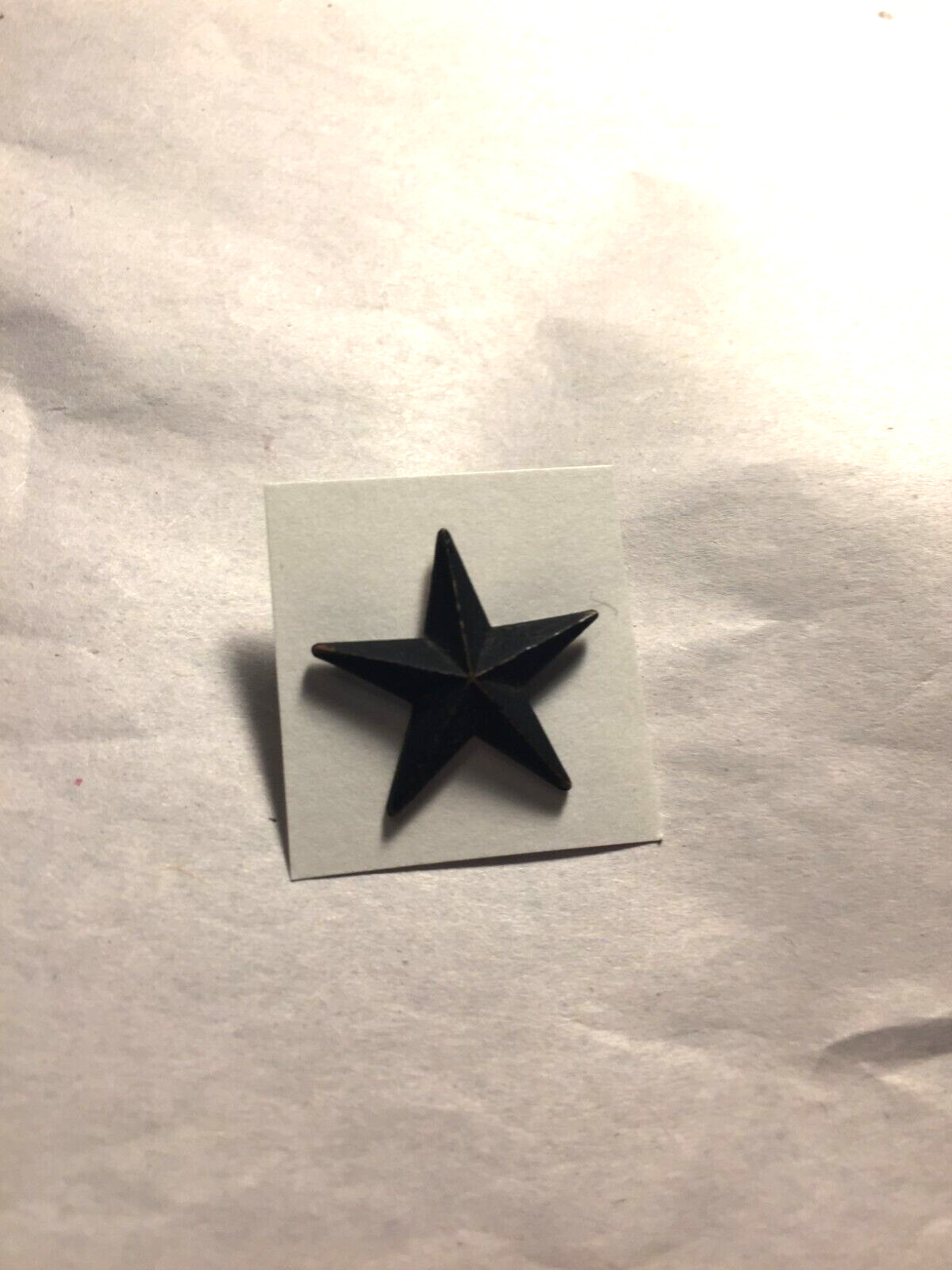 US Army / USAF- Brig. Gen rank Insignia Subdued black metal clutch back (1 pc)