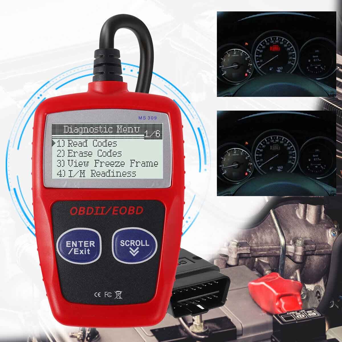 MaxiScan MS309 OBD2 Fault Code Reader Scanner OBDII Auto Diagnostic Tool