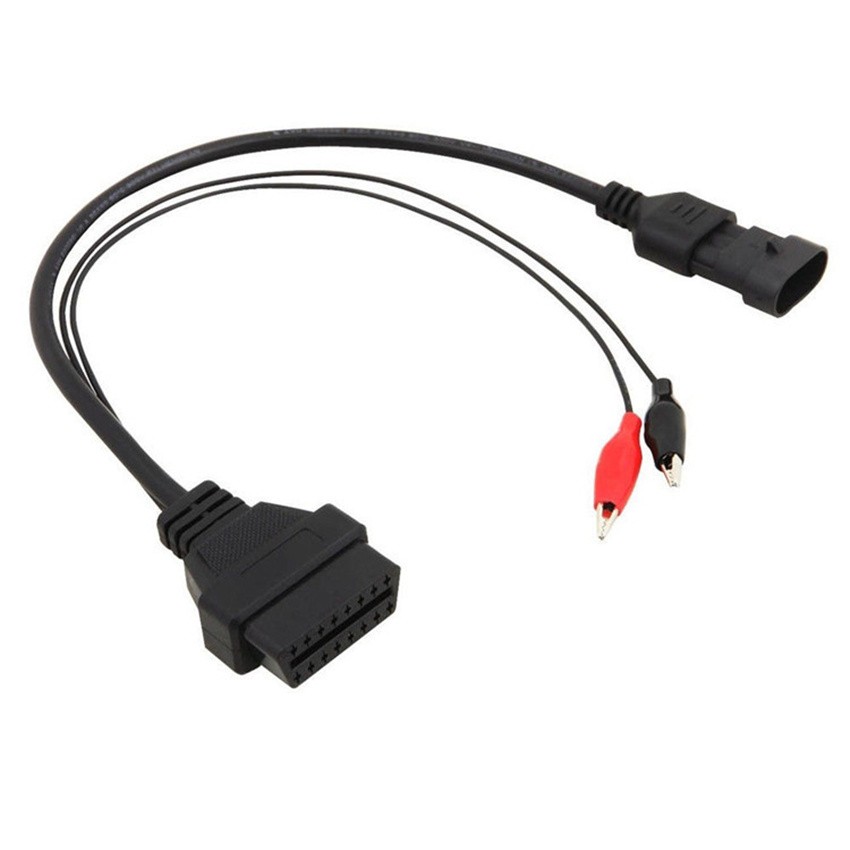 3 Pin to 16 Pin OBD2 Adapter Diagnostic Cable Converter For Fiat Alfa Lancia c