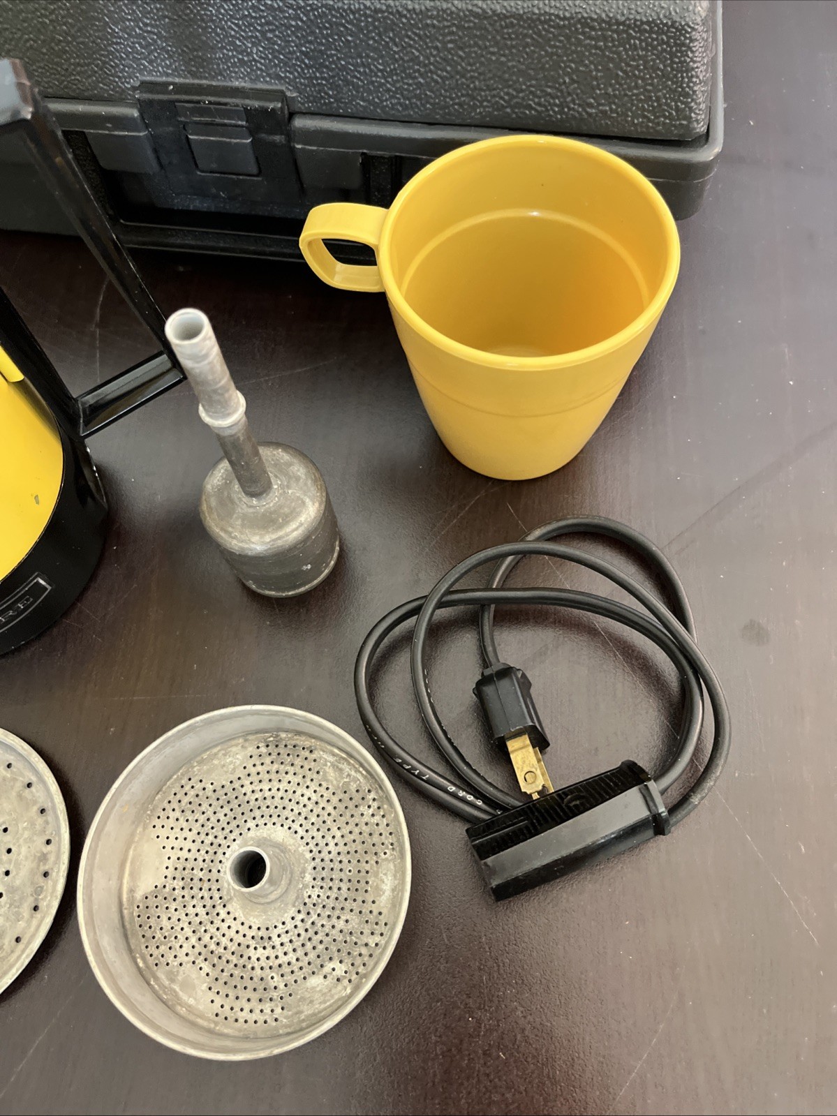 1970’s Empire Coffee Quickie Camping Percolator W/ Case and Box. Tested Working