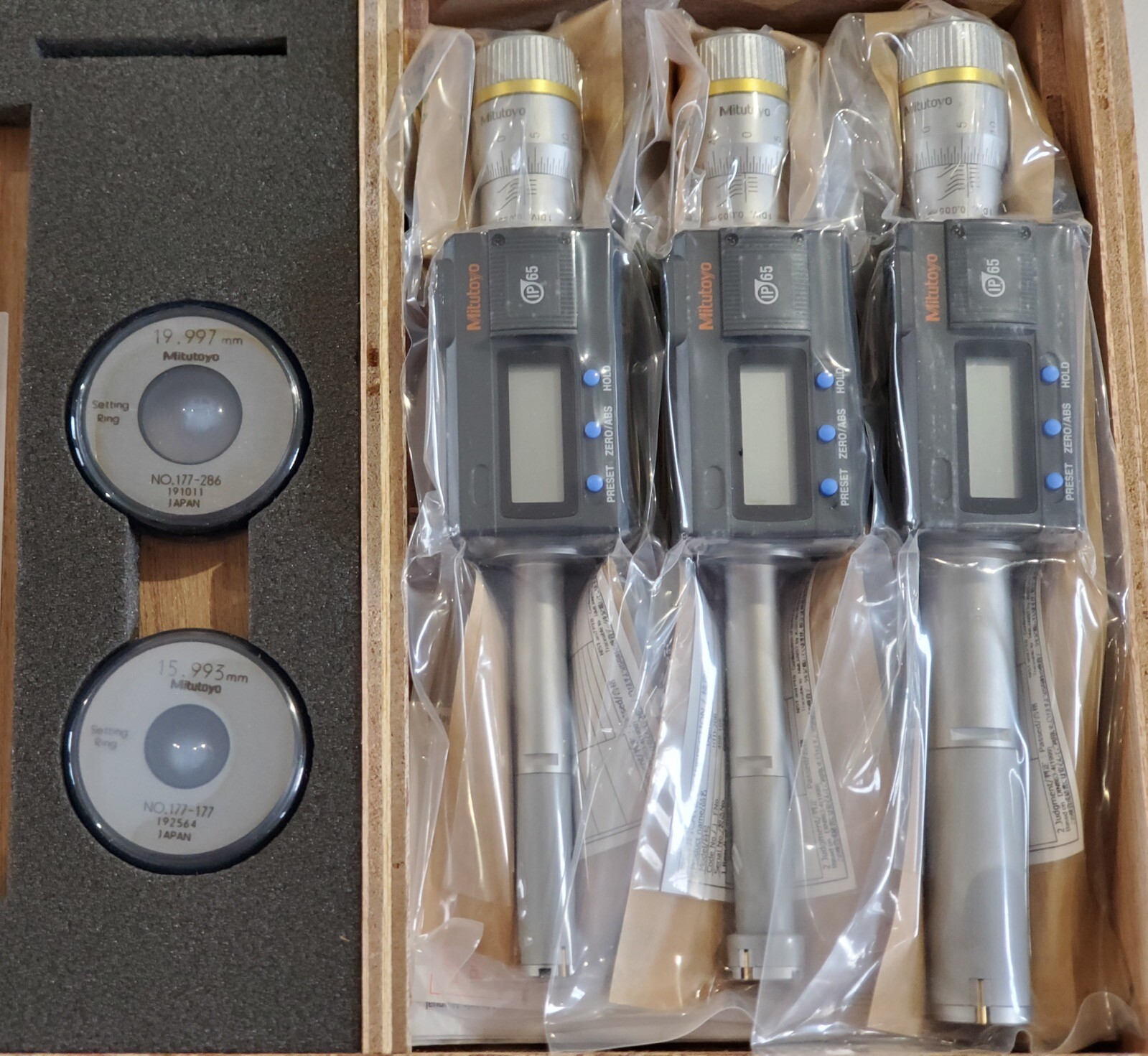 Mitutoyo METRIC Digital Holtest Bore Gage Set 12-25mm (12-16mm 16-20mm 20-25mm)