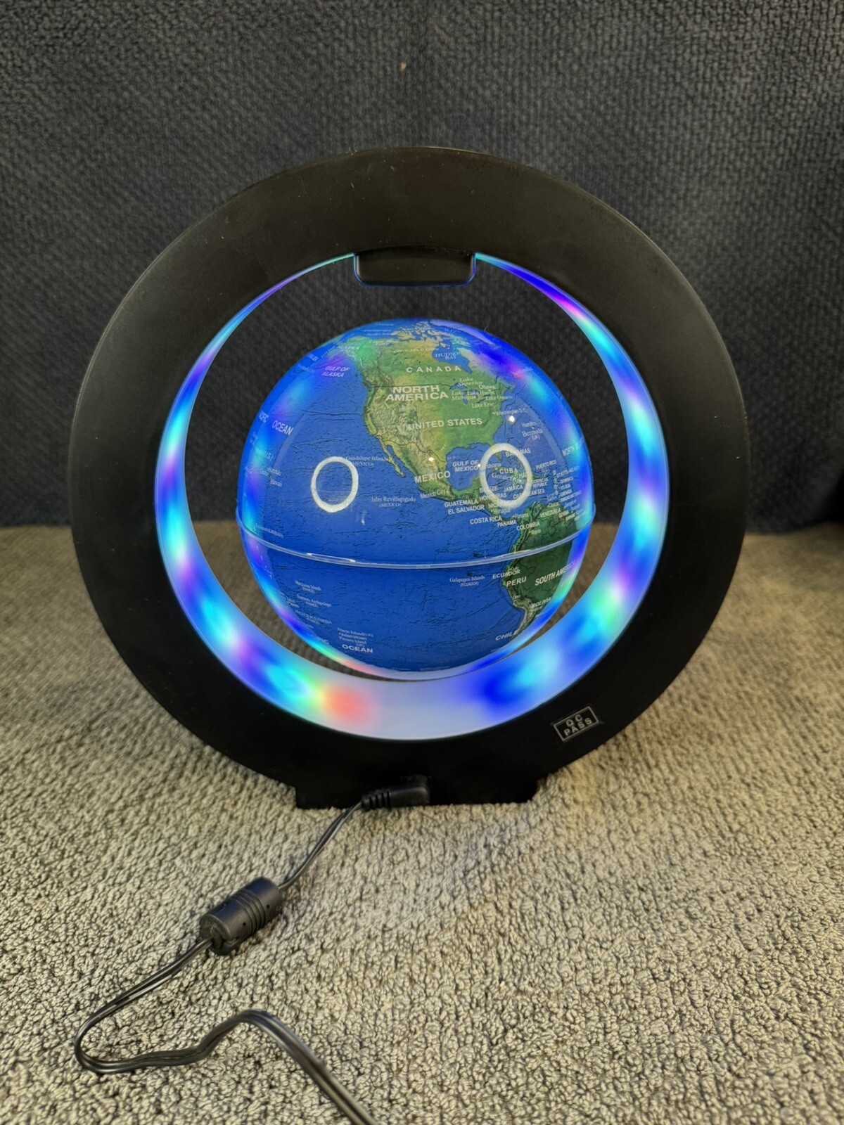 Magnetic Levitating Floating Globe World Map LED Light Night Lamp Home Decor