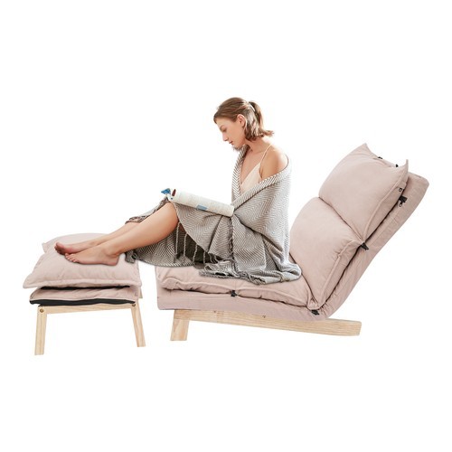 Lounge Chair, Single Lazy Sofa Leisure Balcony Adjustable Recliner USA