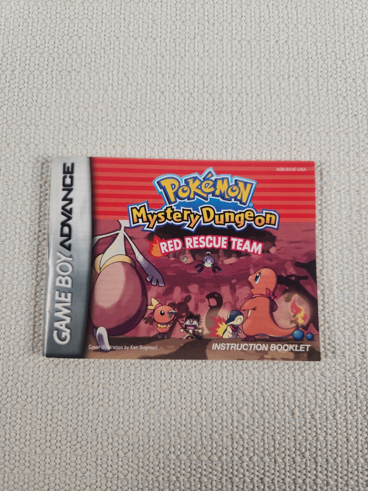 Gameboy Advance Pokémon Mystery Dungeon Red Rescue Team Instruction Booklet Only