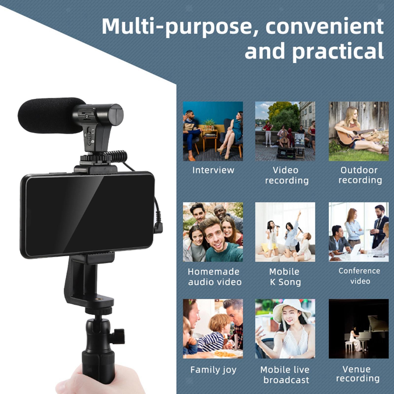 Camera Microphone Professional Accessory Durability Clear Audio High Performance