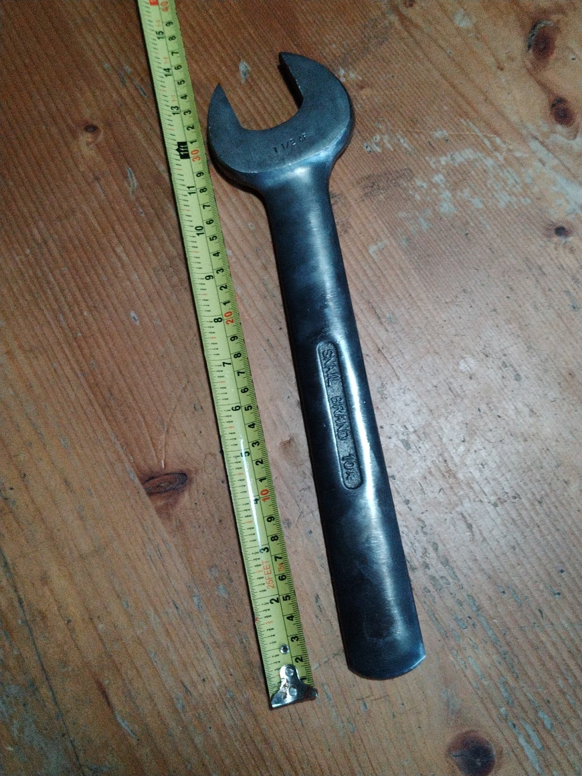 70s⚡14in Long⚡Vintage Flogging Spanner Display 1 ½" Man Cave Railway Industrial