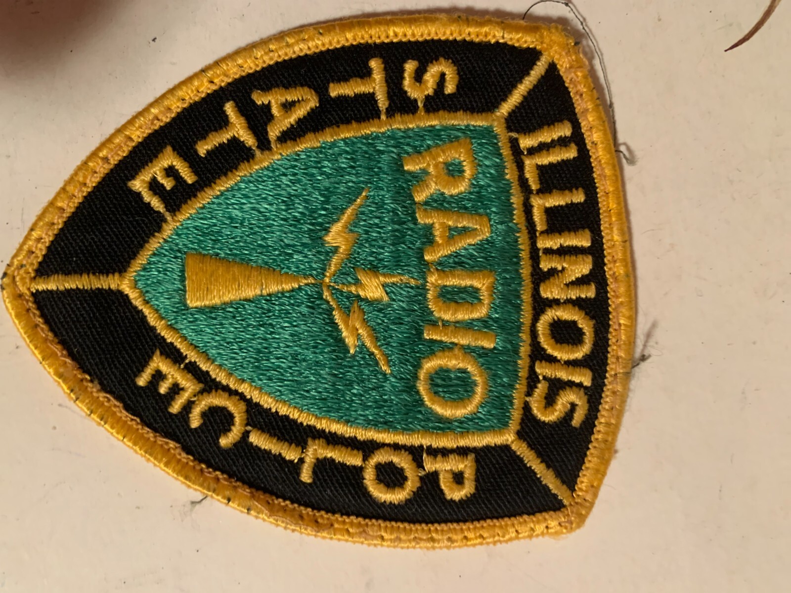 Vintage Illinois State Police RADIO Shoulder Patch Sew On