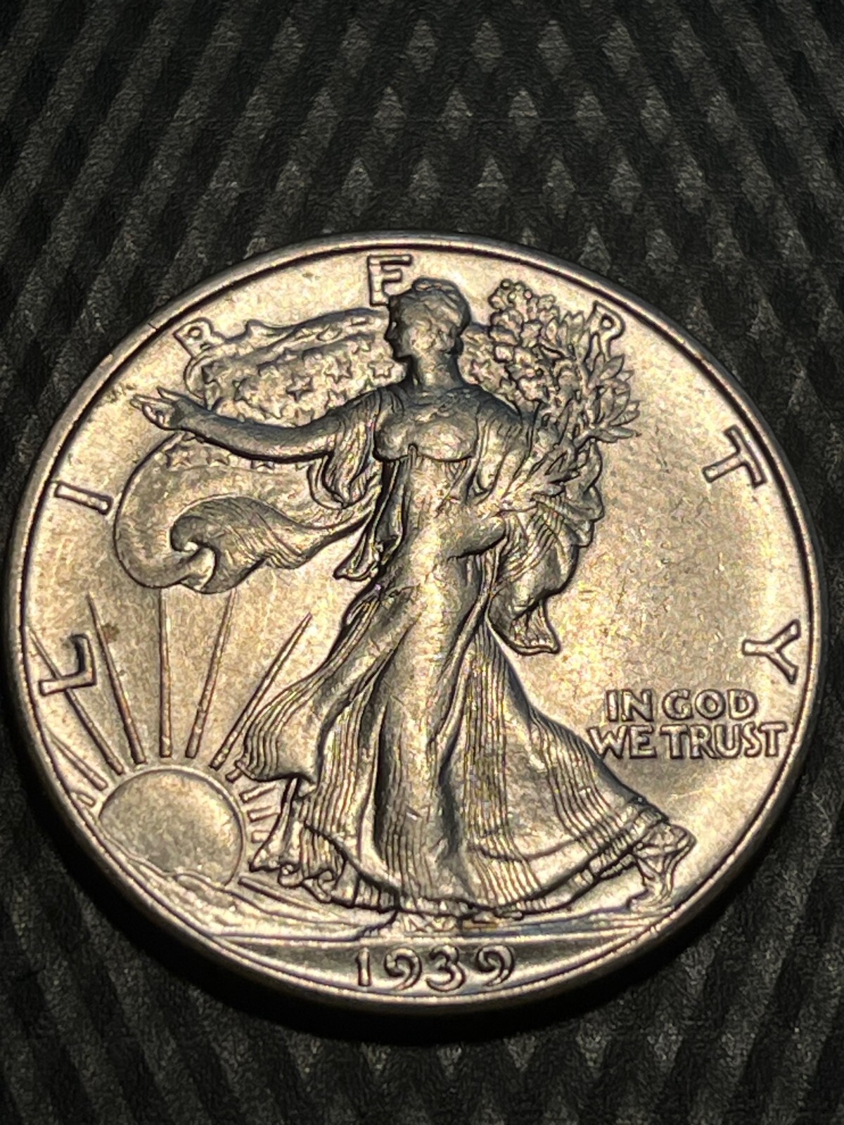 1939 D Walking Liberty Half Dollar AU+ Slider Sharp Strike