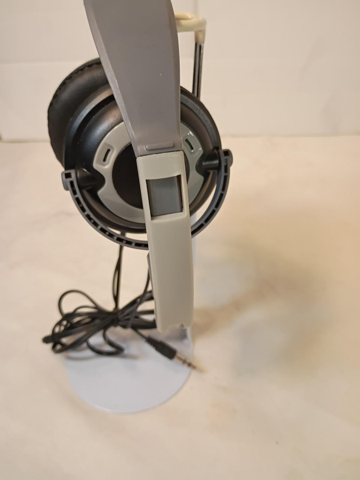 Black And Gray, Adjustable, Corded Headset