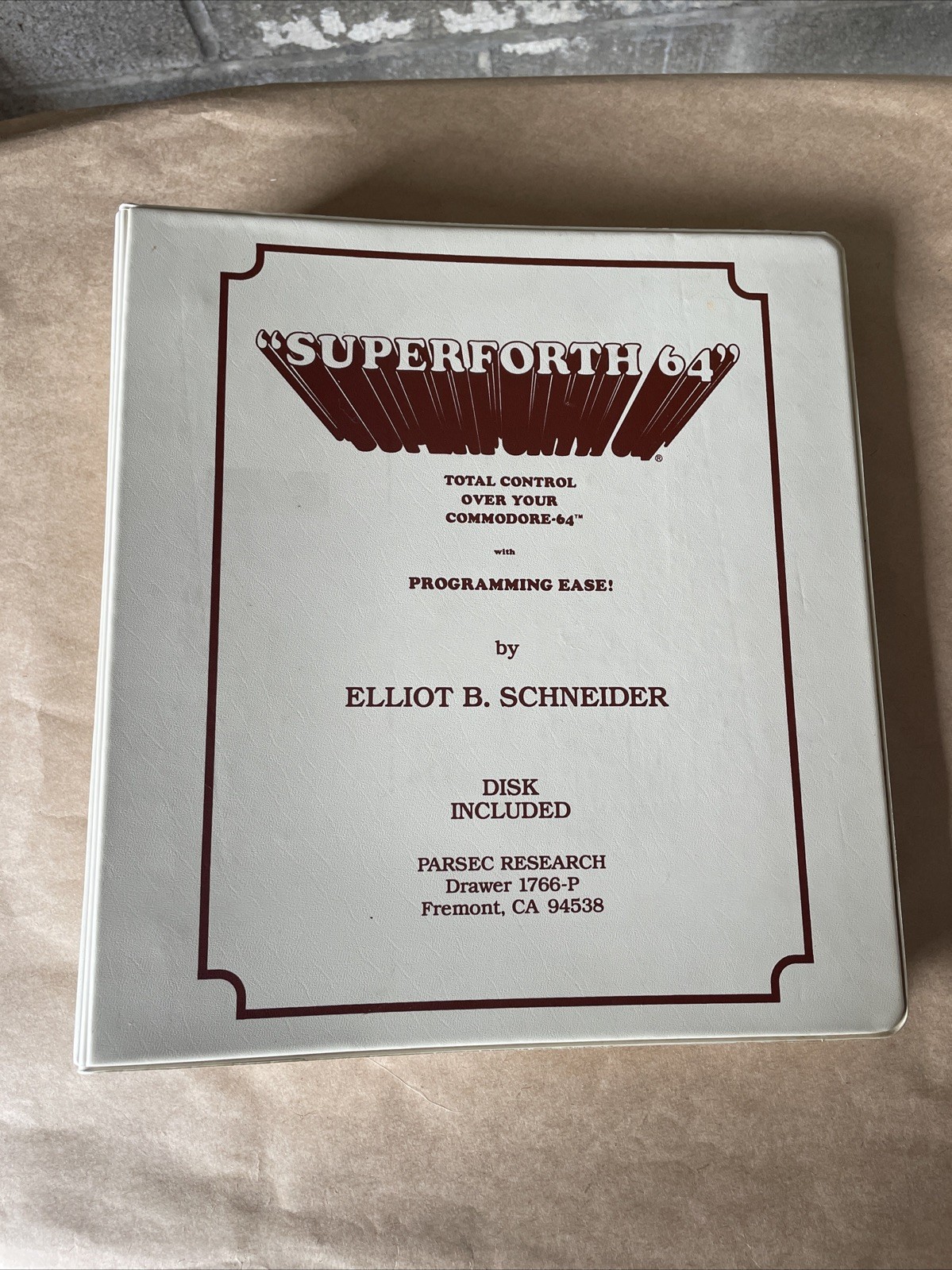 1983 superforth 64 for total control of the commodore 64 manual Elliot Schneider