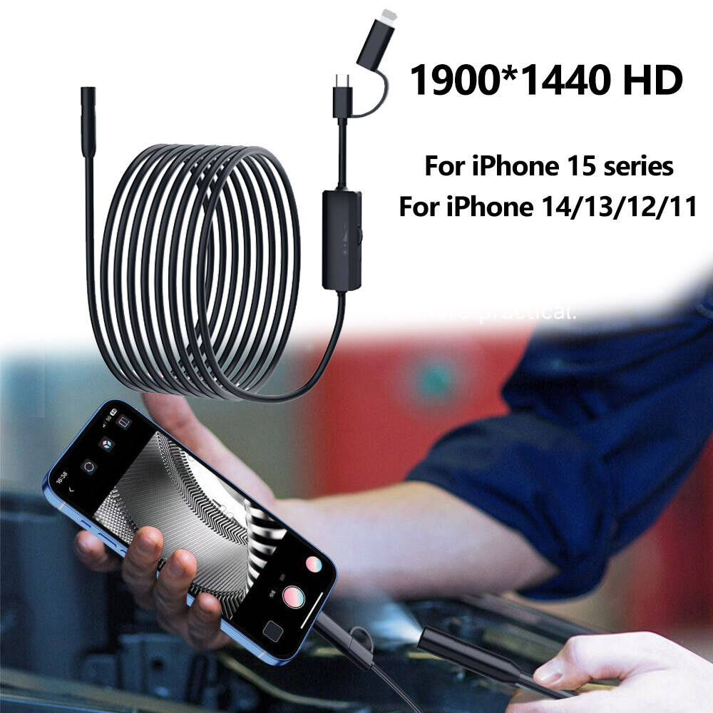 10M/5M/16.4ft Endoscope Borescope Snake Inspection Camera for Android iPhone 16