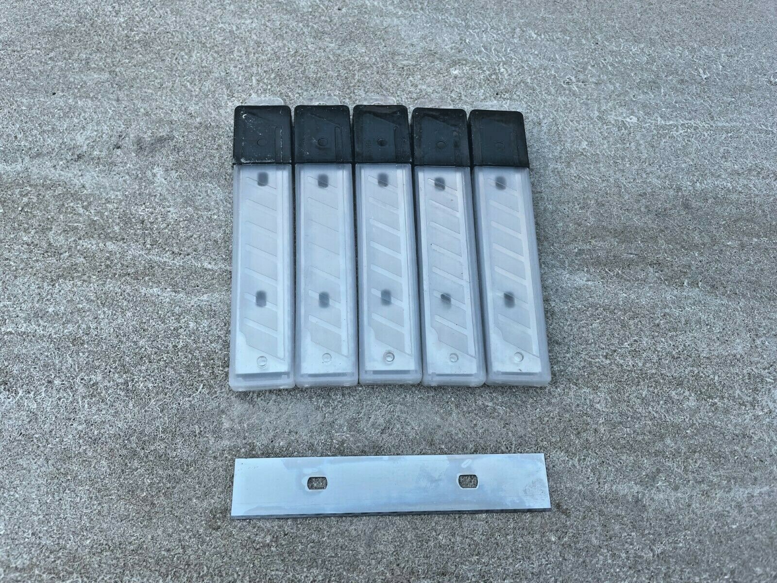 Scraper Blades 4" Replacement Razor Blades 50pcs/ plastic dispenser tube